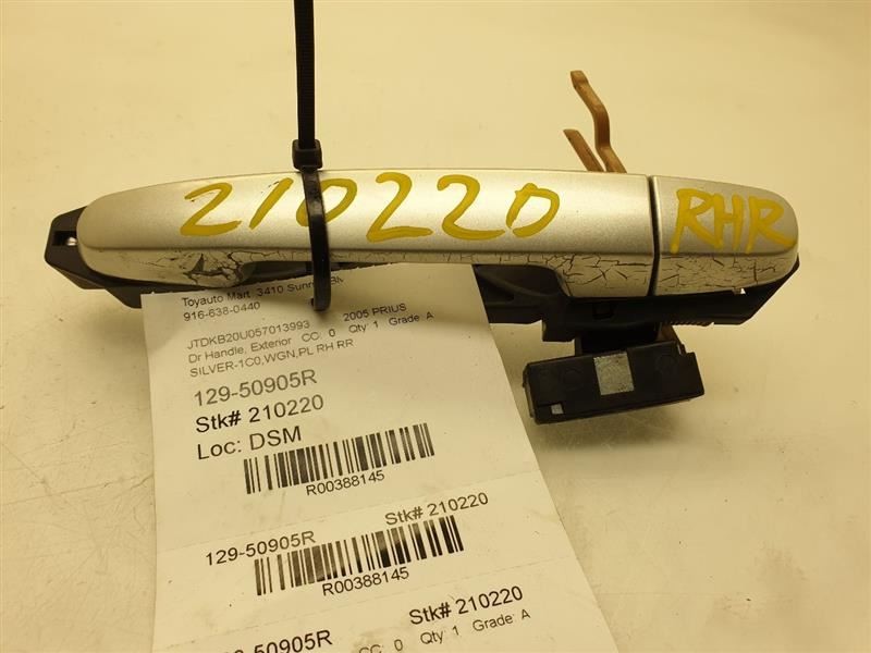 05-09 TOYOTA PRIUS PASSENGER RIGHT EXTERIOR DOOR HANDLE ASSEMBLY