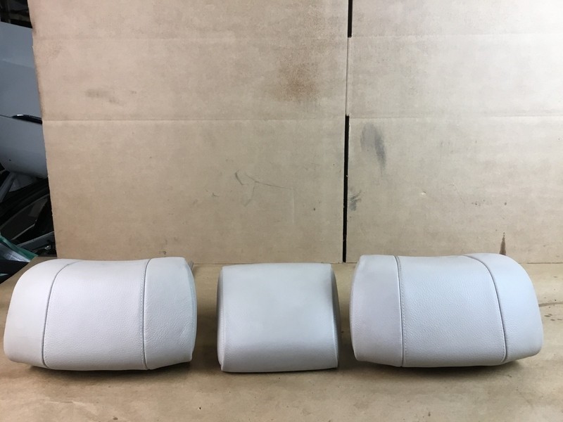 Mercedes S550 W222 2017 Rear Seat Center Left Right Headrest Set 3 PCS 14-17 ;:A
