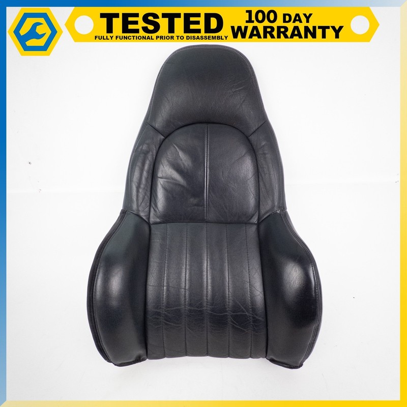 97-04 CHEVROLET CORVETTE C5 FRONT LEFT SEAT TOP UPPER BACK CUSHION BLACK OEM