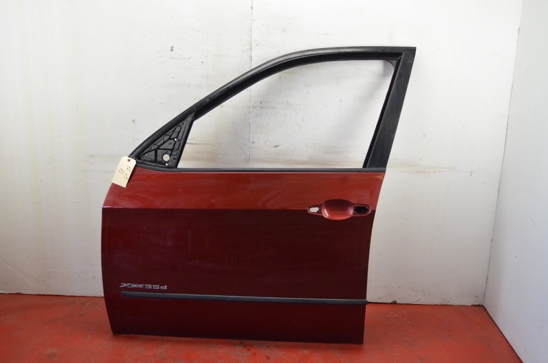 07 - 13 BMW E70 X5 FRONT LEFT DRIVER SIDE DOOR PANEL SHELL RED OEM