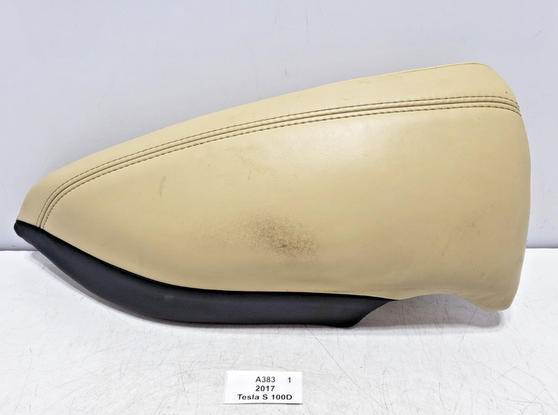 ✅ 12-20 OEM Tesla Model S Rear Left Driver Side Seat Bolster Trim Cushion Beige*