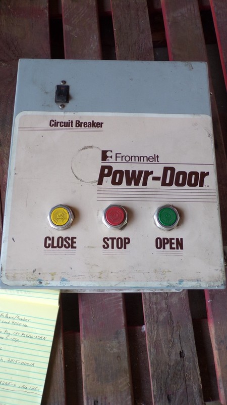 Frommett Powr-Door 440-0080 Model 8440 Circuit Breaker Box C6 110