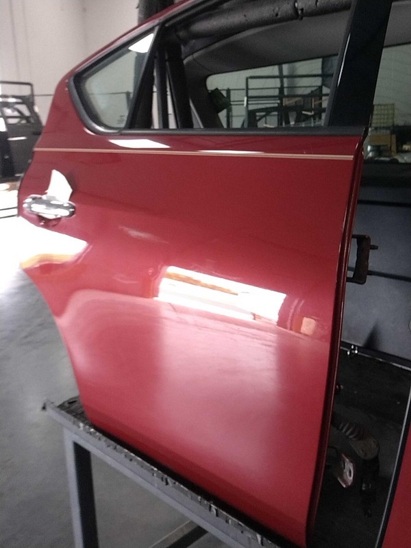 2014 Nissan Versa Rear Right Door Red 180596 Used 98K Miles OEM Replacement