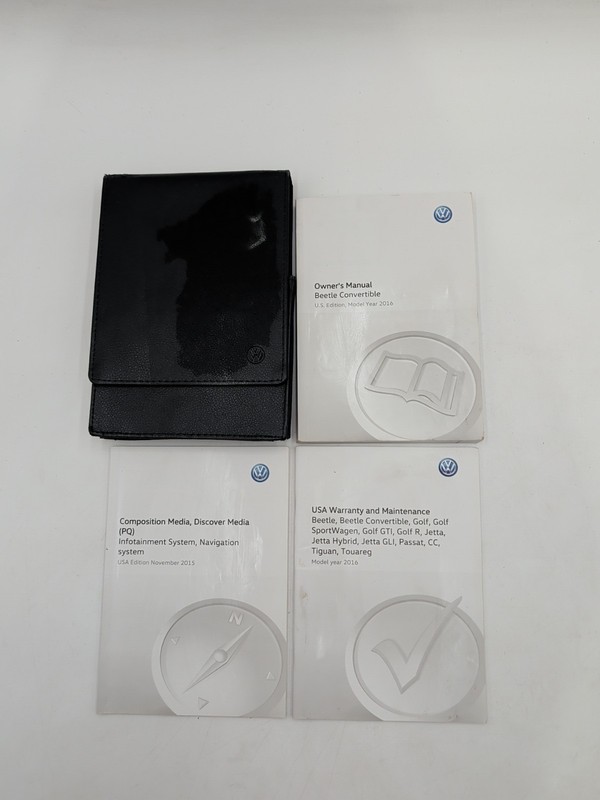 2016 VW Volkswagen Beetle Convertible Owners Manual With Literature & Case