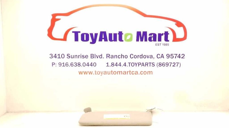 Passenger Sun Visor Without Illumination Fits 02-06 CAMRY 77979