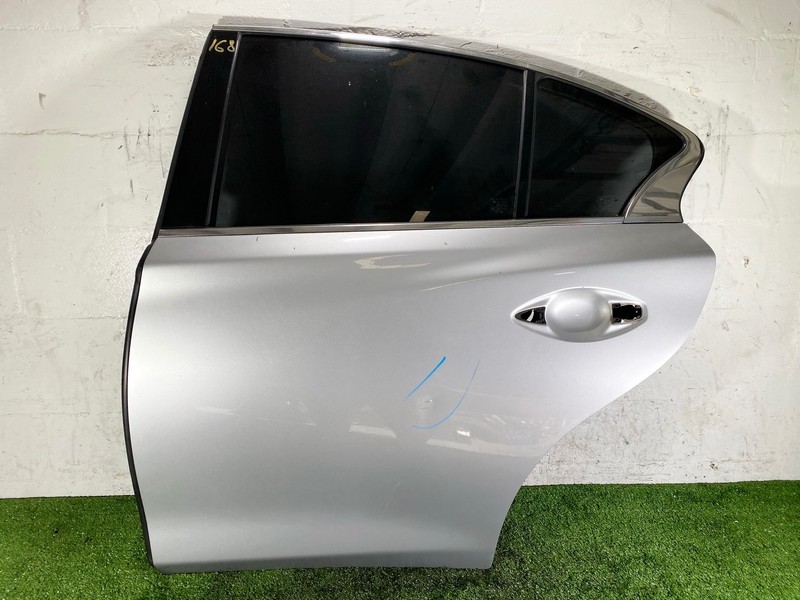 14-23 INFINITI Q50 REAR LEFT LH DRIVER SIDE DOOR SHELL SKIN COVER SILVER K23 OEM