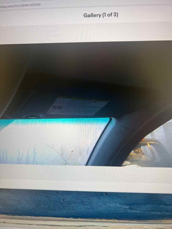 Sun Visor TOYOTA HIGHLANDER Right 08 09 10 11 12 13