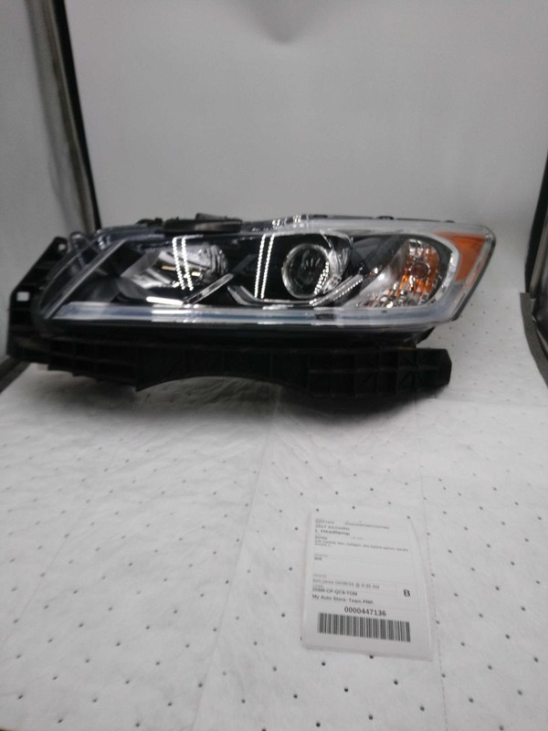 2017 Honda Accord Left Headlight Assembly Maroon 278540 109K Mileage