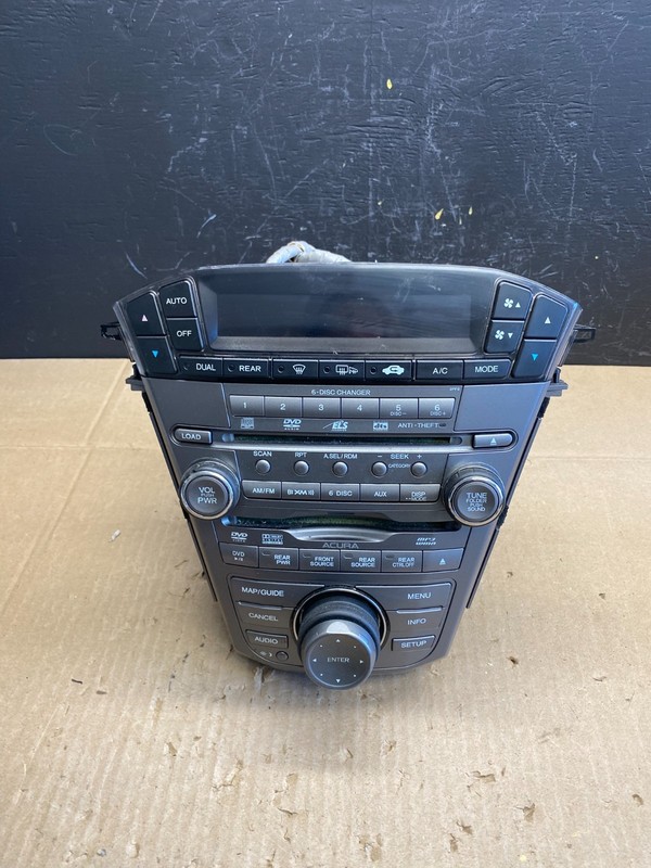 2007 to 2009 Acura Mdx Radio Stereo 6 CD Player Climate Control Pan OE AB9520 DG