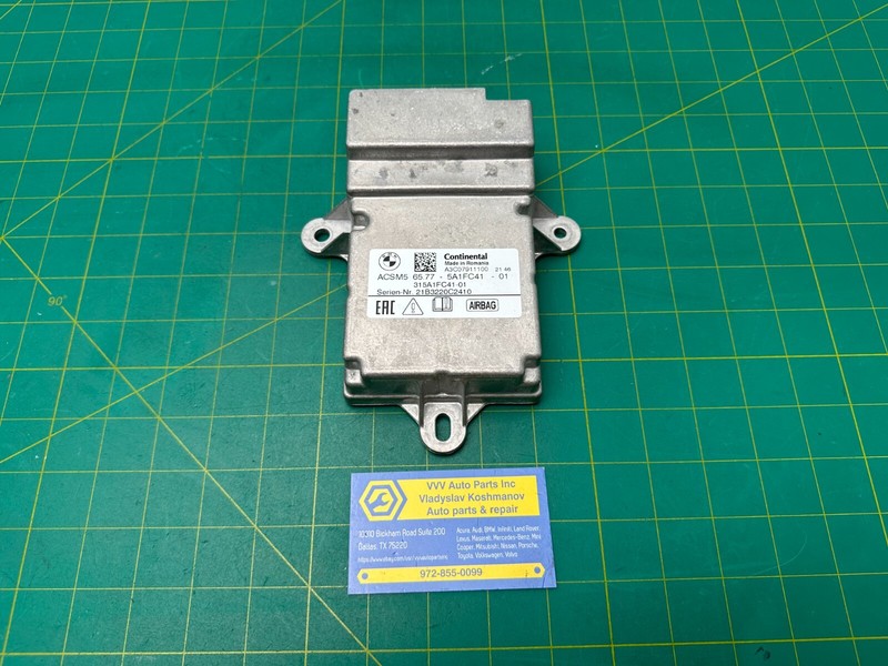 BMW G30 G14 G16 G01 G02 CRASH IMPACT DIAGNOSTIC CONTROL MODULE OEM 5A1FC41