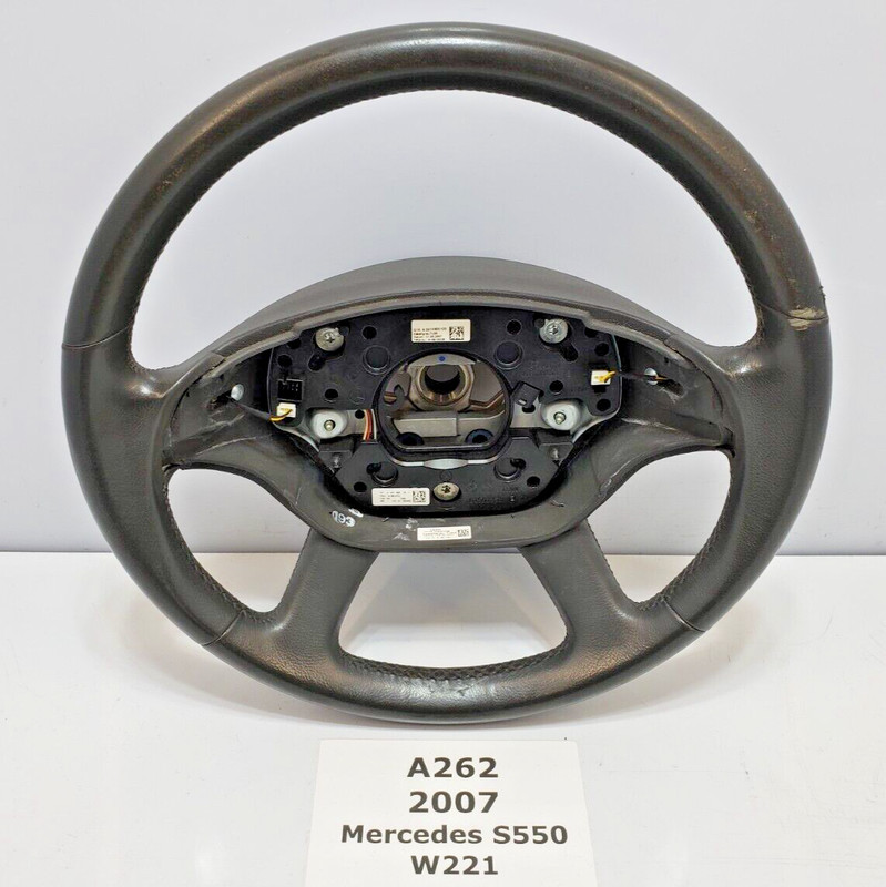 ✅ 2007-2011 OEM Mercedes W221 S550 Driver Steering Wheel Leather Heated*