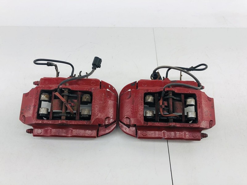 07-15 AUDI Q7 4L REAR RIGHT & LEFT SIDE ABS BRAKE CALIPER SET OF 2 OEM