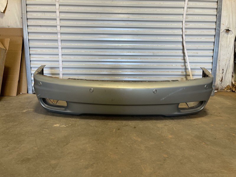 2005-2008 MASERATI QUATTROPORTE REAR BUMPER COVER W/ SENSORS SILVER OEM