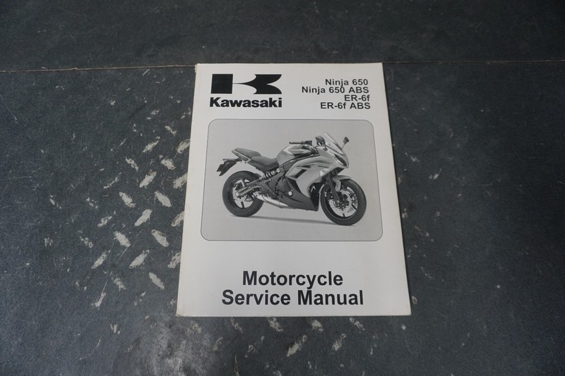 2012 Kawasaki OEM Ninja 650 ER-6f ABS Motorcycle Service Manual 99924-1454-31