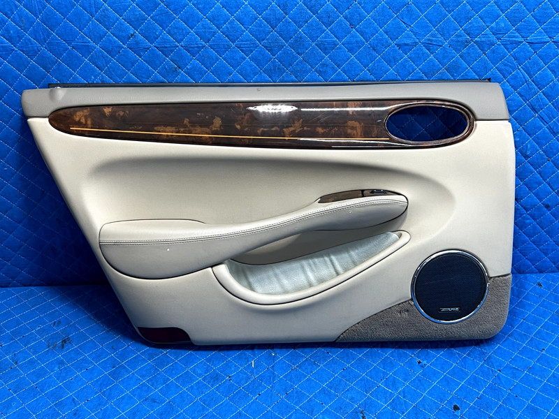 98-03 Jaguar XJ8 Rear Left Driver Side Inner Door Panel OEM w/ switch