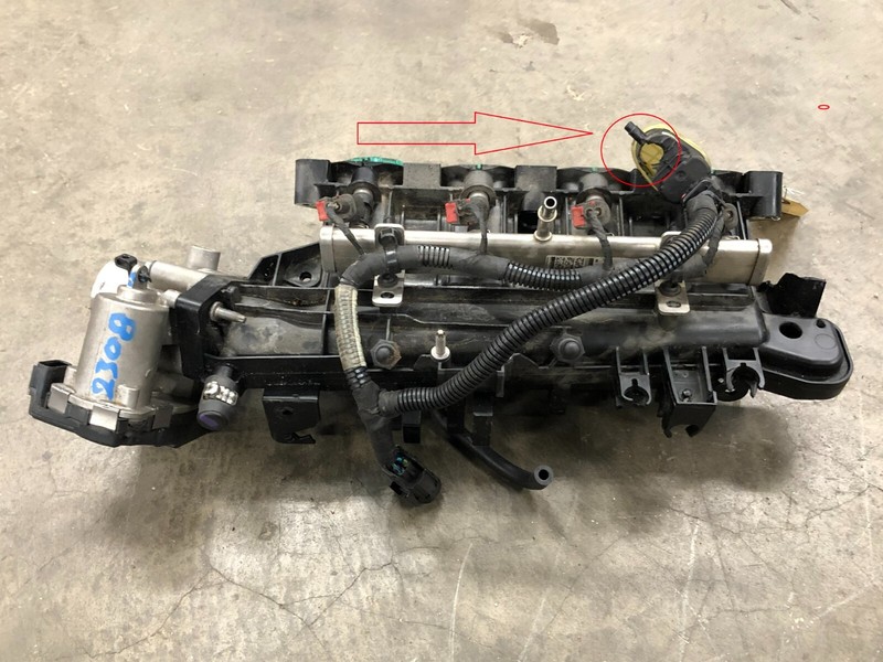 ⭐2012-2017 FIAT 500 INTAKE MANIFOLD WITH THROTTLE BODY ASSEMBLY OEM LOT2308