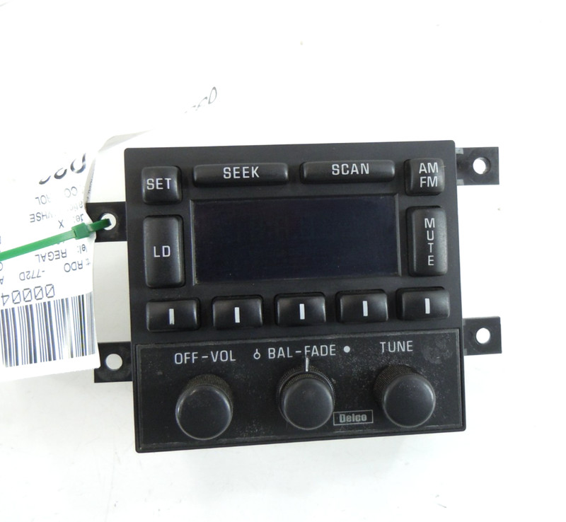 1988-1992 Buick Regal AM FM Electronically Tuned Receiver OEM 16147964