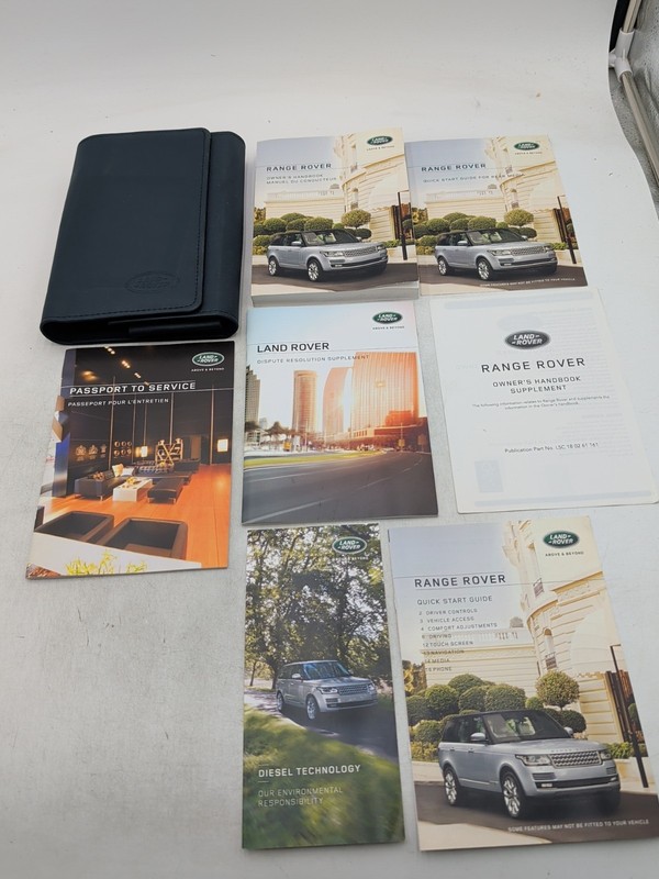 2016 RANGE ROVER LAND ROVER OWNERS MANUAL QUICK START W/ CASE