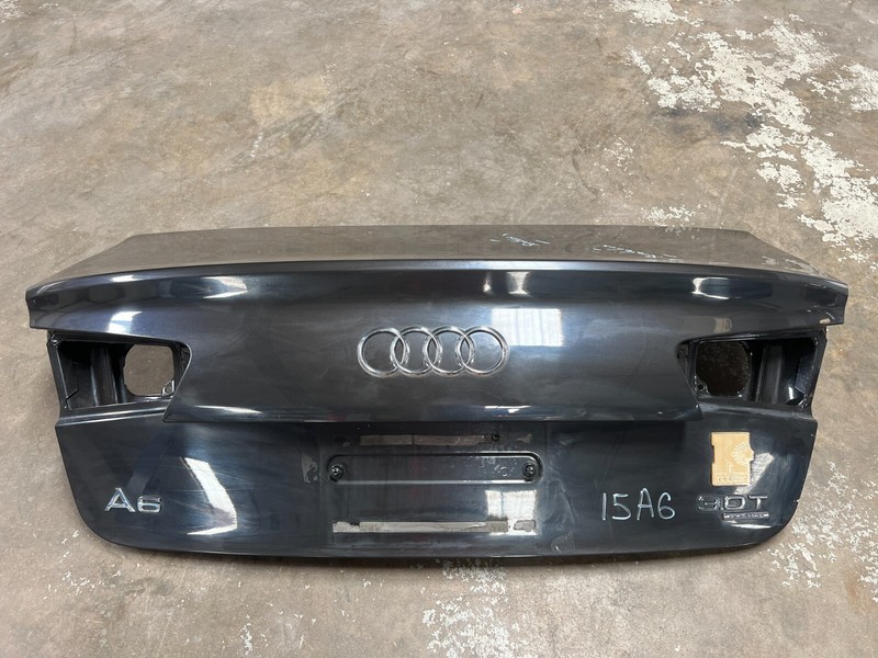 12-18 Audi A6 TRUNK LID SHELL Black OEM