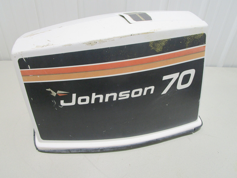 0387314 1970s Johnson 70 HP Outboard Top Engine Cover Motor Cowl Hood 387314