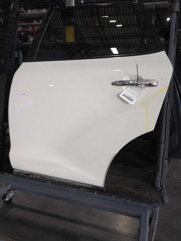 2010 Nissan Murano Left Door White Dented & Scratched 4DR SUV OEM Part