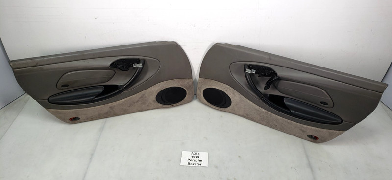 ✅ 97-04 OEM Porsche Boxster 986 Front Left Right Door Panel Trim Gray SET*