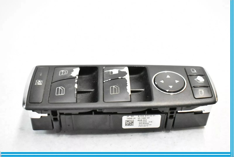 08-14 Mercedes W204 C350 E350 GLK350 Driver Master Window Switch 2048700251 OEM