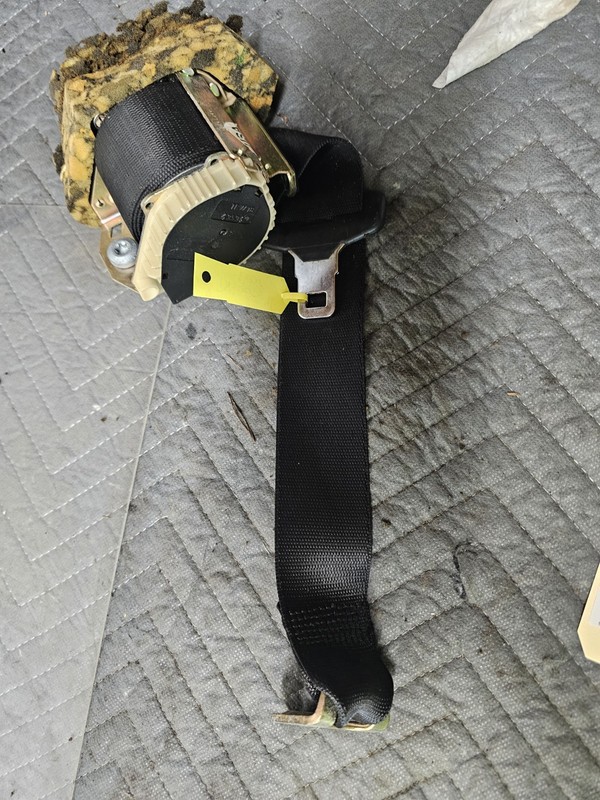 02-05 Mercede W203 C230 C320 Rear Left Side Seat Belt Seatbelt Black OEM