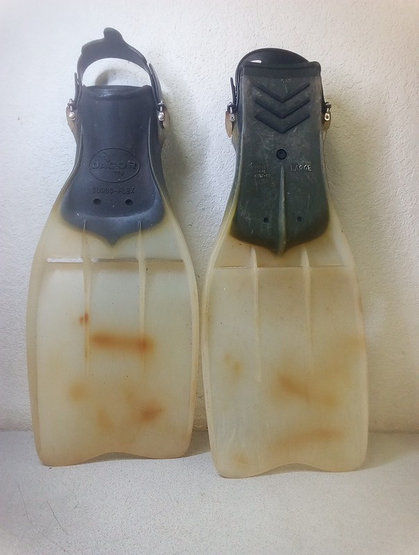 Dacor Turbo-Flex Scuba Diving Fins Adult Sz LG, Model TPF-L 4157-00