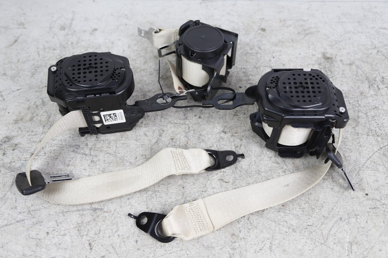 17-20 BMW 540i G30 Rear Left Center Right Seat Belt Retractor Canberra Beige 44K