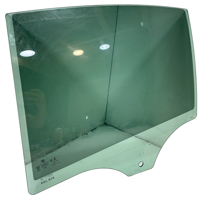 2018-2020 BMW 530e Rear Left Driver Side Door Window Glass OEM