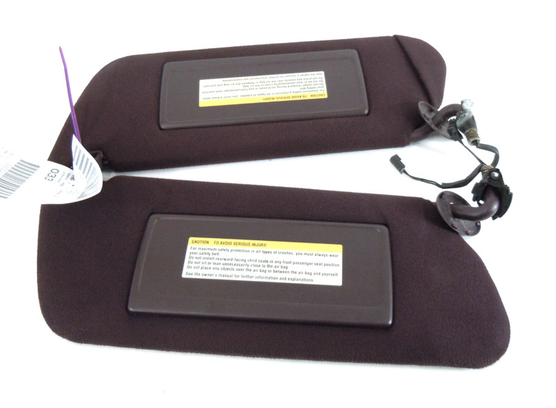 1996 96 Cadillac DeVille Sun Shade Visor Pair Left Right OEM