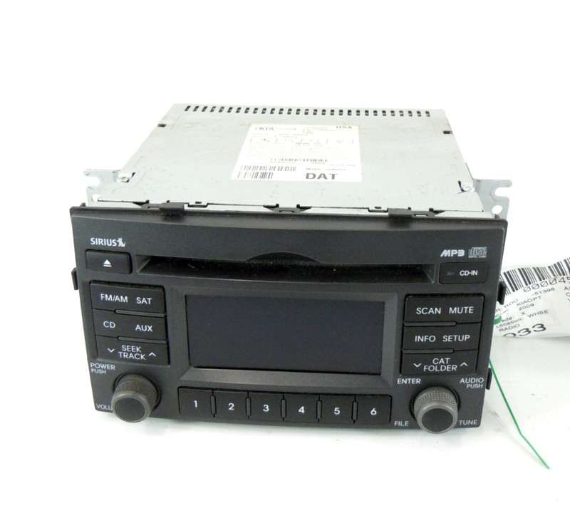 2009 2010 Kia Optima AM FM Satellite Radio CD 6 Disc Player Receiver OEM