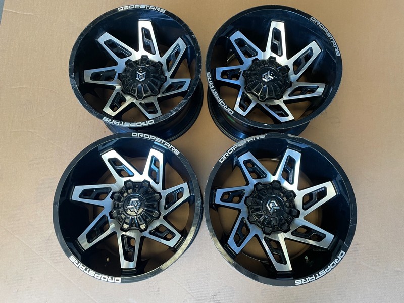 DROPSTARS Truck Wheels Set 20 x 12 8 Lug DS653 Rims 1351