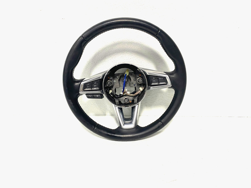 17-20 FIAT 124 SPIDER STEERING WHEEL BLACK LEATHER OEM #A0.37