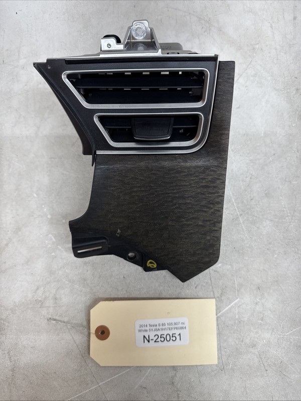 ⚡️12-16 TESLA MODEL S LEFT DASHBOARD AIR VENT GRILLE TRIM PANEL BEZEL 25051 B154