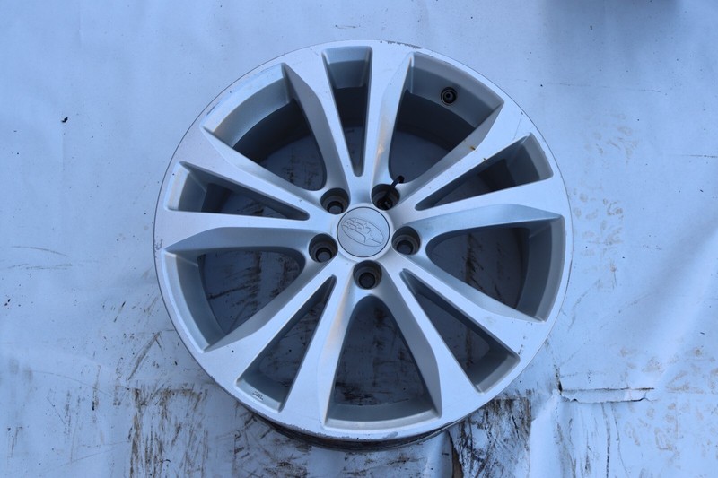 2008-2011 SUBARU IMPREZA WHEEL RIM R17 17X7.5 ET48 ALLOY 5 DOUBLE SPOKE OEM