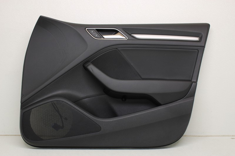 Audi A3 S3 RS3 Front Right Black Leather Door Panel Passenger Side Oem 2015-2020