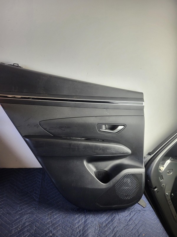 Used Oem Hyundai Left Driver Rear Door Trim Panel w/ Sunshade 2022-2024 Tucson