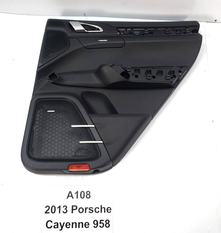 ✅ 2011-18 OEM Porsche Cayenne 958 Rear Passenger Side Interior Door Panel Black