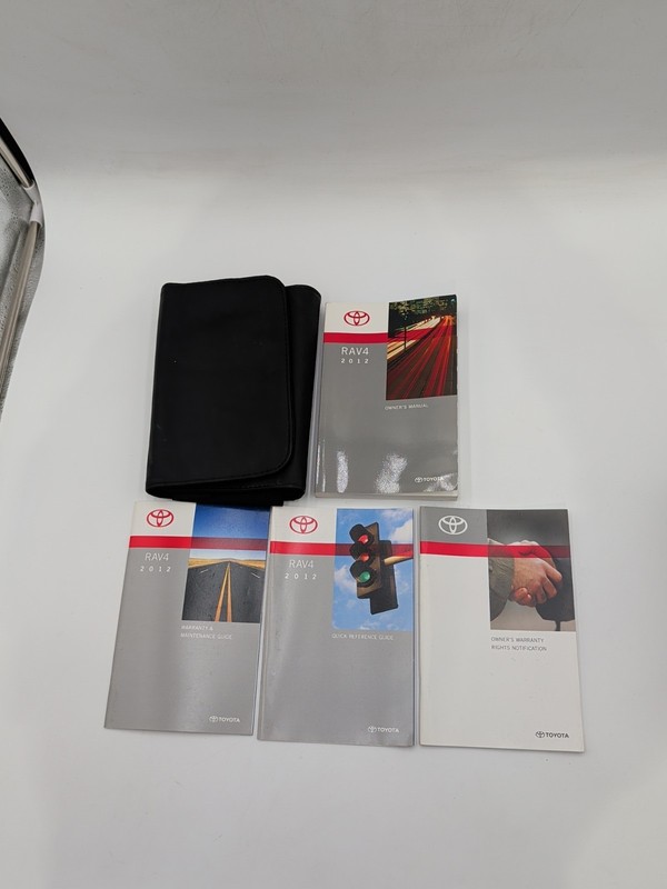 2012 Toyota RAV4 Owner's Manual With Quick Reference Guide Plus Case