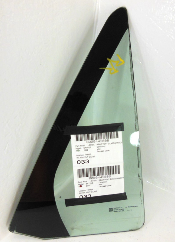 2002 Saturn Vue Rear Door Window Vent Glass Passenger Right W/ O Solar Tint OEM