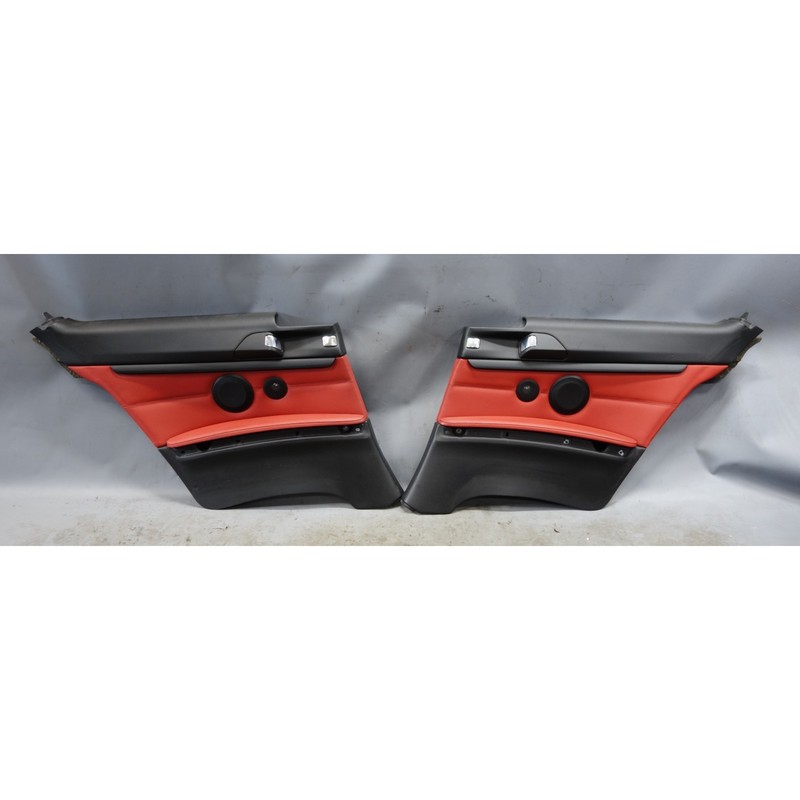 07-13 BMW E92 3-Series 2door Interior Rear Lateral Trim Panel Red Leather OEM