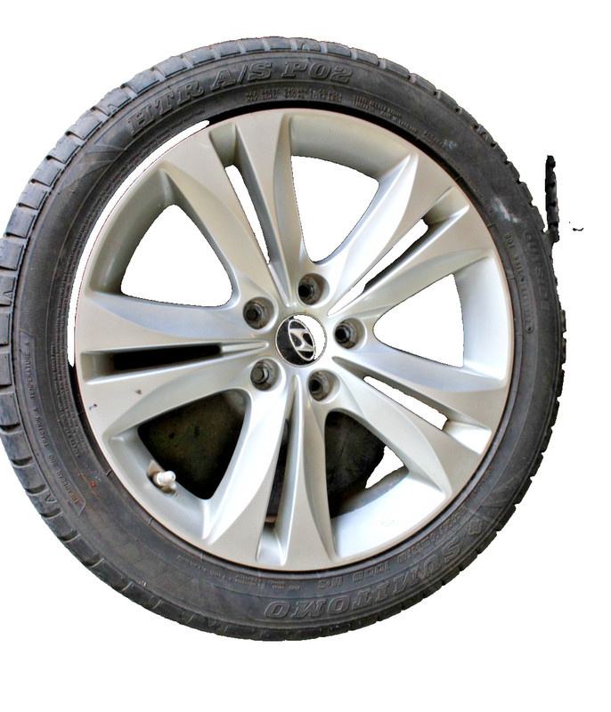 2010-2016 HYUNDAI GENESIS REAR 10 SPOKE RIM WHEEL 18X8, 5 LUG, 4-1/2" NO TIRE