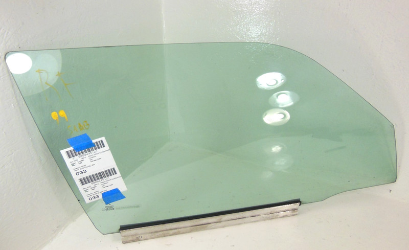 1999-2002 Saab 9-3 Htbk 3 Door Front Door Window Glass Passenger Right RH OEM