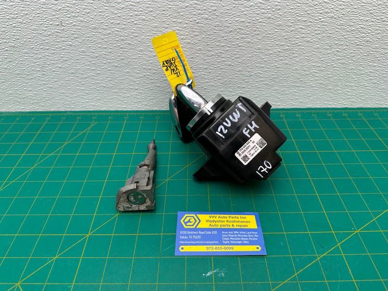 11-17 Volkswagen Touareg STEERING IGNITION SWITCH LOCK WITH KEY CYLINDER SET OEM