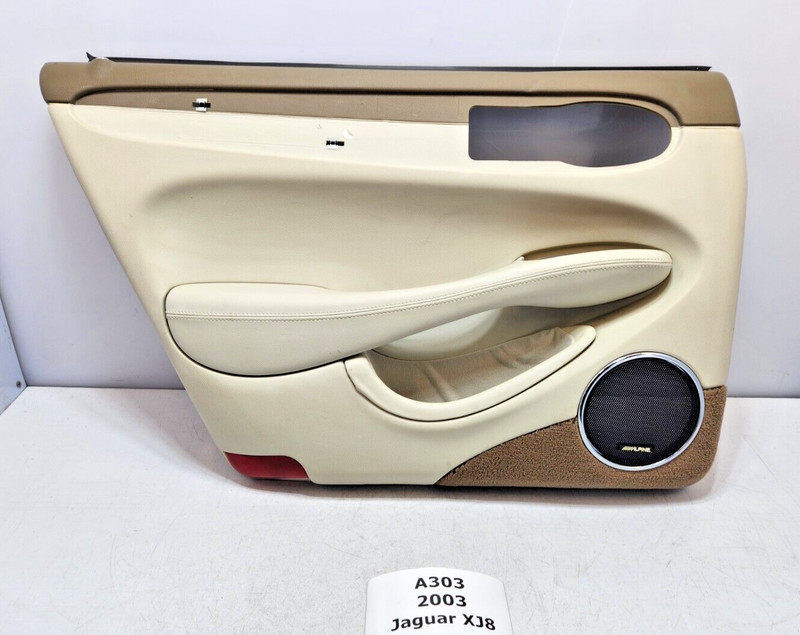 ✅ 1998-2003 OEM Jaguar XJ8 XJR SWB Rear Left Driver Interior Door Panel Beige*