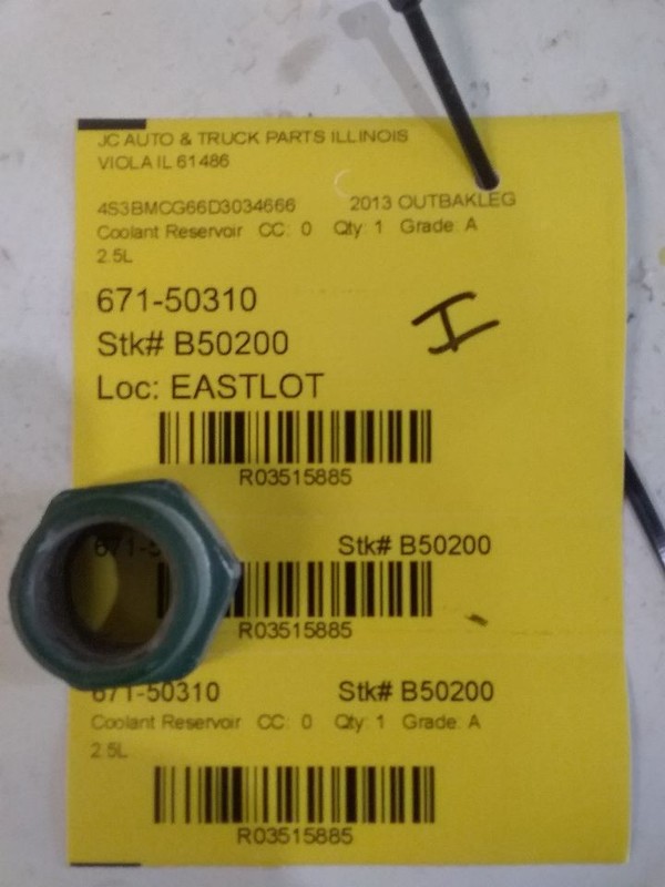 Coolant Reservoir Fits 05-19 LEGACY 3515885