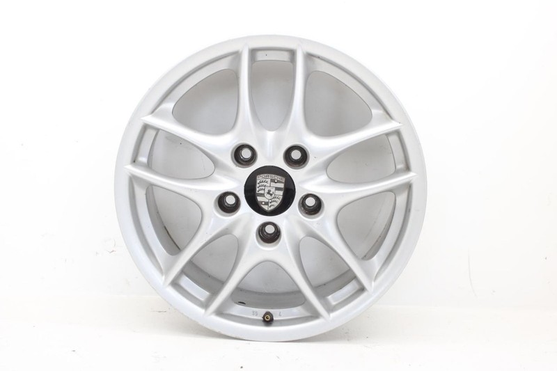 03-04 Porsche Boxster 3.2L 17x7 Front 5 Double Spoke Wheel Assembly