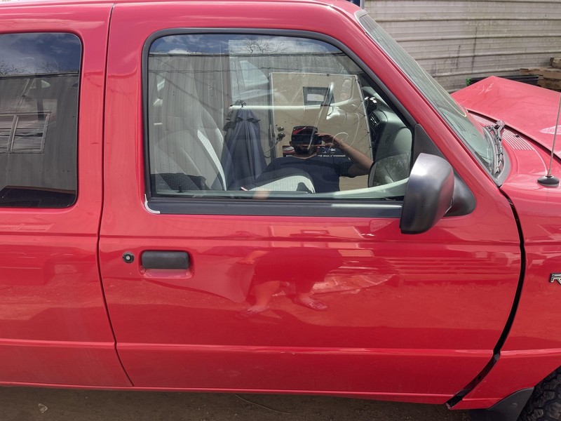 1993-2002 Ford Ranger Front Passenger Right Door Assembly Red E4 Oem